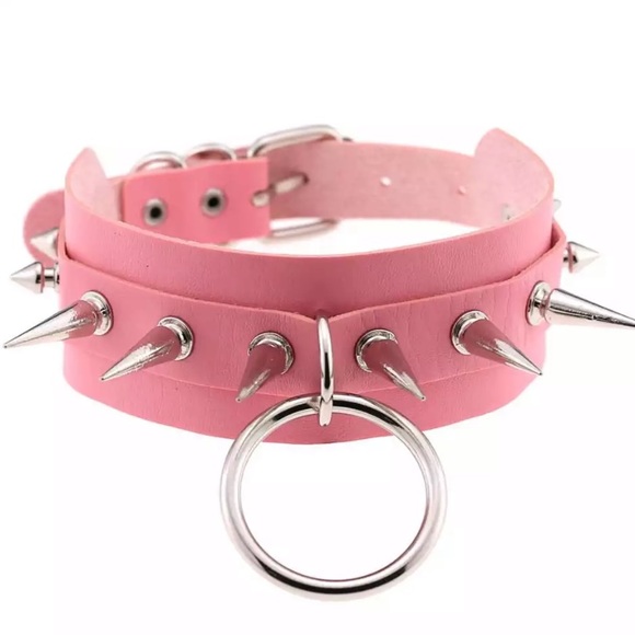 Big O-Round Punk Rock Gothic Chokers Women’s - Picture 2 of 8